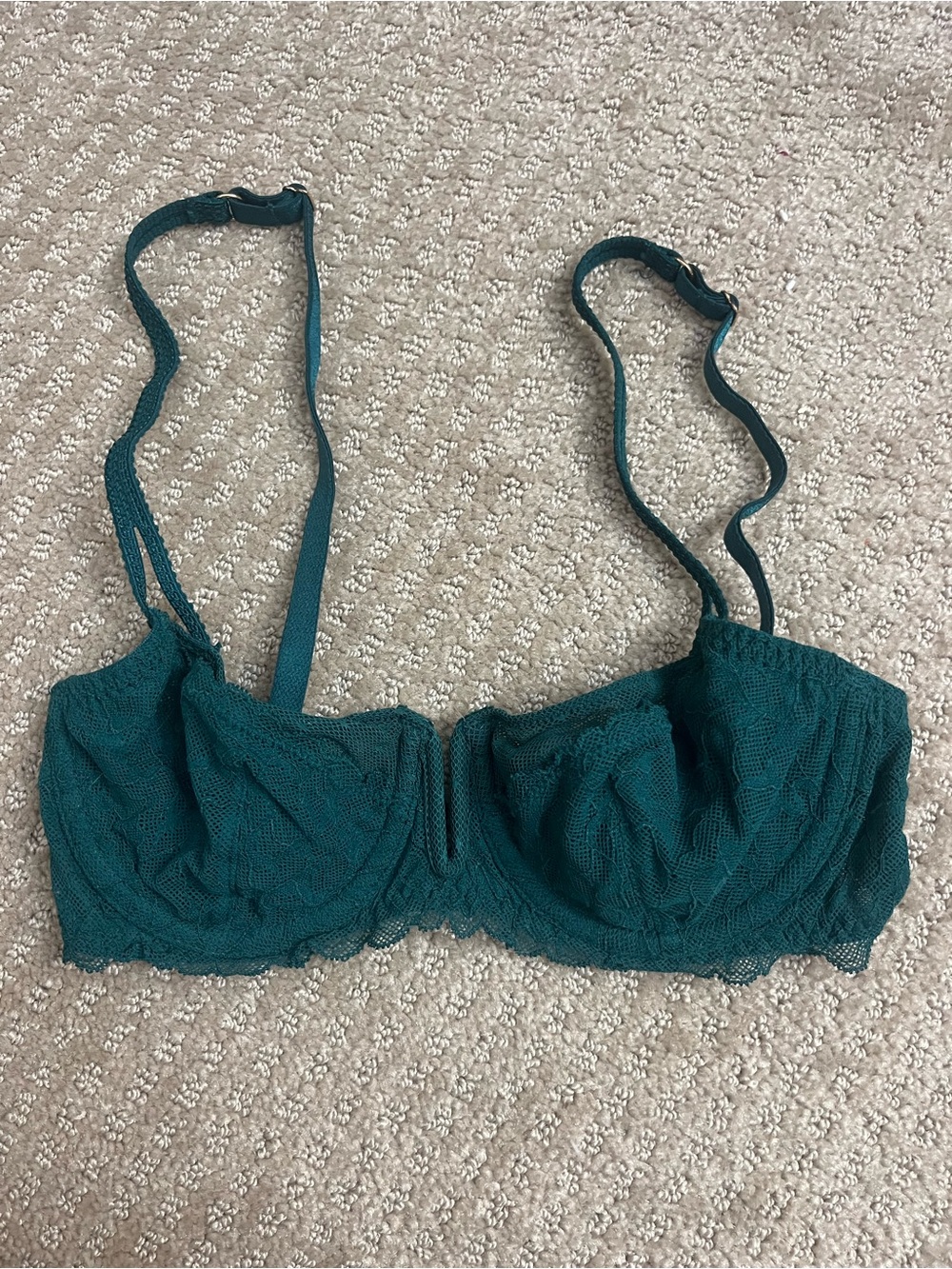 dark green Lace Balconette Bra - Women Intimates